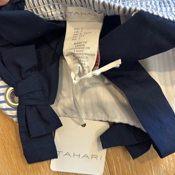 Seersucker Tahari nautical dress - Picture 3 of 3